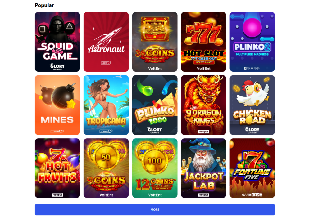Glory Casino Games